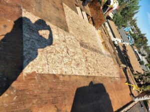 Silverback Torch On Systems Ltd. applies torch-on membrane over detailed substrate prep for commercial flat roofing project