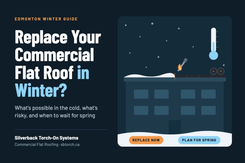 Commercial Flat Roof Replacement in Winter: Edmonton Guide